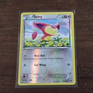 Pokemon TCG Skitty #104 XY Reverse Holo 104/146 Card